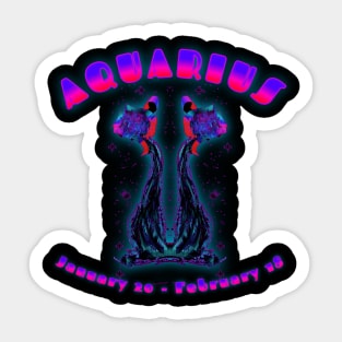 Aquarius 4b Black Sticker